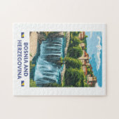 Puzzle Bosnie-Herzégovine Jajce Illustration Art (Horizontal)