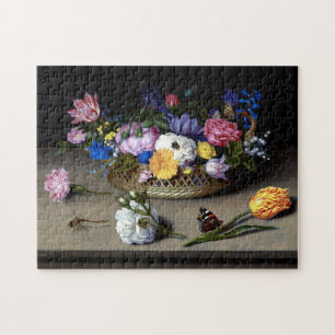 Puzzle Bosschaert Fleur morte vie Insecte l'art néerlanda