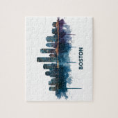 Puzzle Boston City Skyline, Boston Ma Skyline (Vertical)