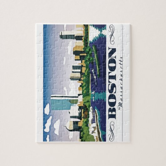 Puzzle Boston, Massachusetts (Vertical)