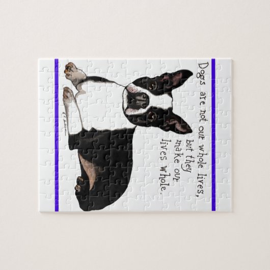 Puzzle Boston Terrier (Horizontal)