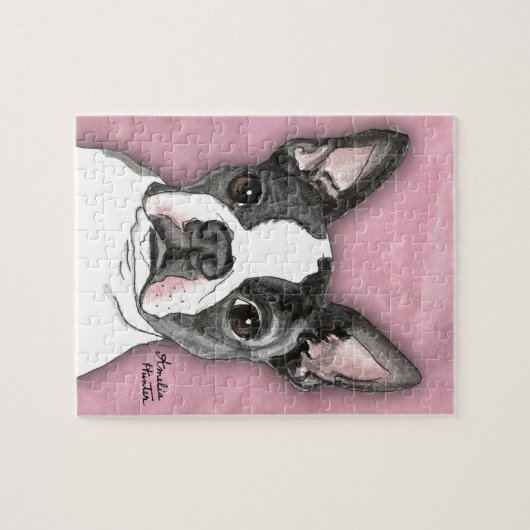 Puzzle Boston Terrier (Horizontal)