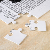 Puzzle Boston Terrier avec Rose dans la bouche (Côté)