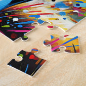 Puzzle Boston Terrier Dog Portrait Acrylique Art Print Ch (Côté)