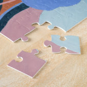 Puzzle botanique à l'aquarelle abstraite (Côté)