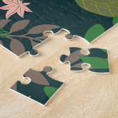 Puzzle Botanique florale foncée sans Motif (Côté)