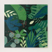 Puzzle Botanique verte : Illustration Feuille tropicale (Horizontal)