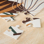 Puzzle Botaniques Abstraites : Canvas Blanches (Côté)