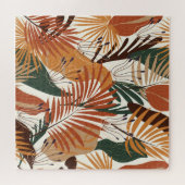 Puzzle Botaniques Abstraites : Canvas Blanches (Horizontal)
