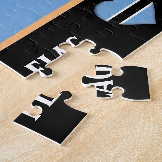 Puzzle Botswana Drapeau & Botswana / Botswana (Côté)