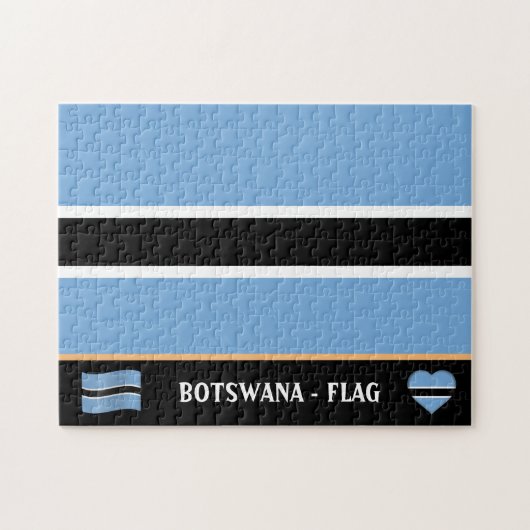 Puzzle Botswana Drapeau & Botswana / Botswana (Horizontal)