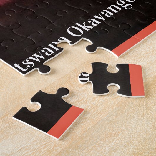 Puzzle Botswana Okavango Delta Sunset (Côté)