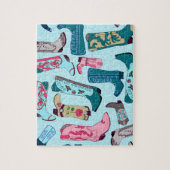 Puzzle Bottes de fille en bleu (Vertical)