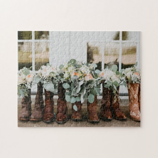Puzzle Bottes et fleurs de cowboy (Horizontal)