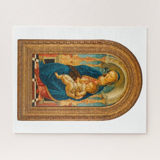 Puzzle Botticelli (1445-1510) Madonna & Child Enthroned (Horizontal)