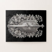 Puzzle Bouclier des Chevaliers avec lierre (Horizontal)