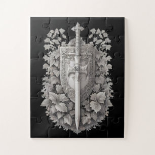 Puzzle Bouclier des Chevaliers avec lierre