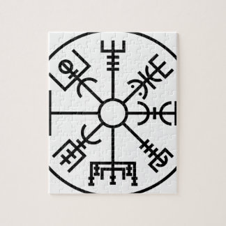 Puzzle bouclier Odin des norses de symbole de Viking de