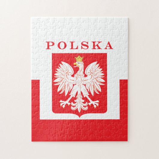 Puzzle Bouclier rouge de l'aigle polska (Vertical)