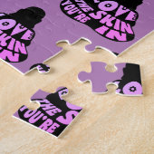 Puzzle Bouddha amour violet (Côté)