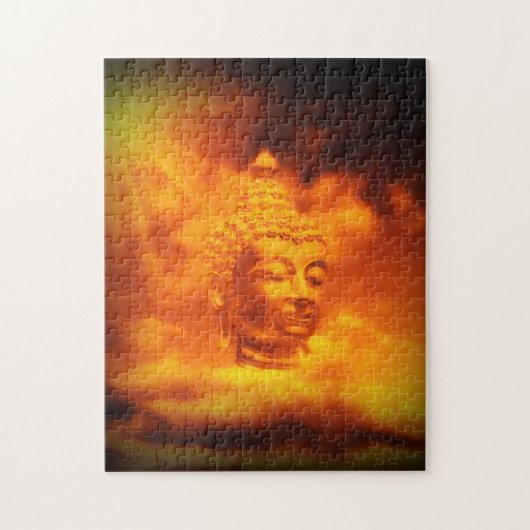 Puzzle bouddha, bouddhisme, religion, asiatique, arrière  (Vertical)