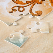 Puzzle Bouddha dans le coucher du soleil avec la lumière (Côté)