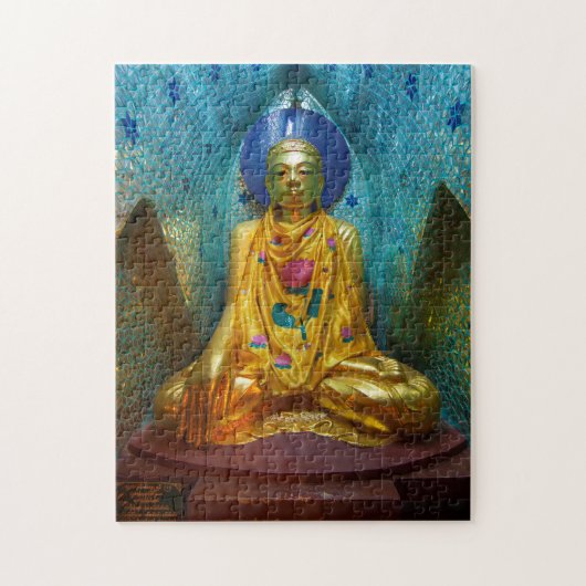 Puzzle Bouddha dans une alcôve ornée (Vertical)