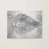 Puzzle bouddha en argent (Horizontal)