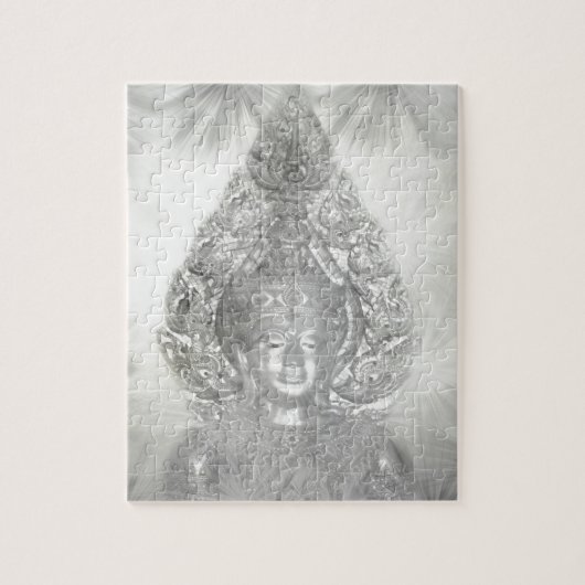 Puzzle bouddha en argent (Vertical)