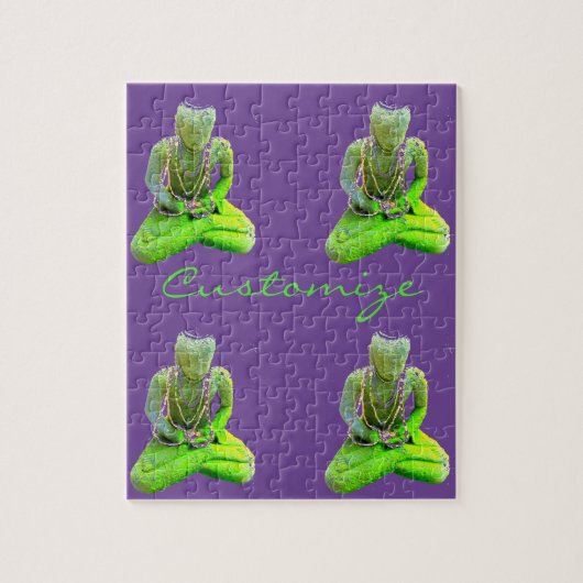 Puzzle Bouddha vert Mossy méditant Thunder_Cove (Vertical)