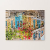 Puzzle Bougainvilliers grandissant sur le mur d'un restau (Horizontal)