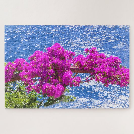 Puzzle Bougainvilliers Violets À Positano, Italie (Horizontal)
