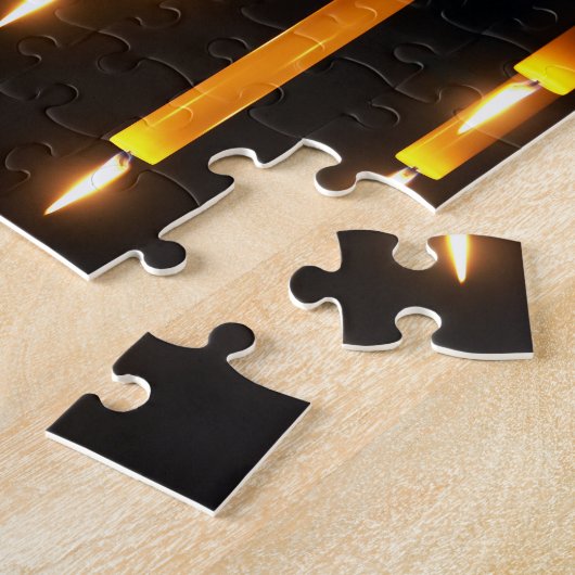 Puzzle Bougies jaunes (Côté)