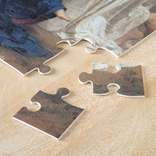 Puzzle Bouguereau - chanson de l'atterrisseur d'anges (Côté)