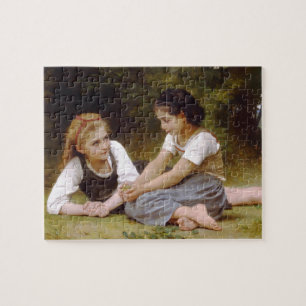 Puzzle Bouguereau's 1882 Les noisettes rassemblent Les no