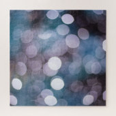 Puzzle Boukeh gris bleu, arrière - plan abstrait. (Horizontal)