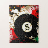 PUZZLE BOULE DE BILLARDS NUMÉRO 8 (Vertical)