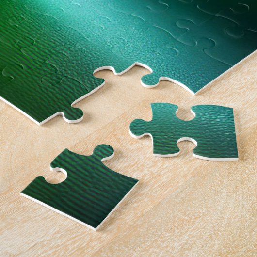 Puzzle Boule De Verre Vert Transparent Avec Écran De Ferm (Côté)