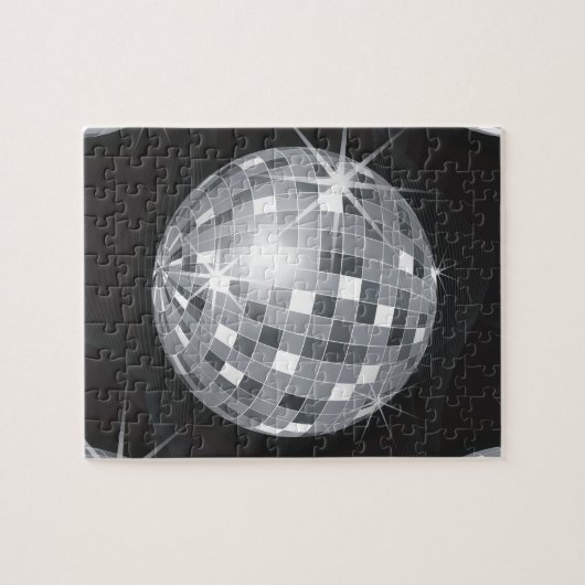 Puzzle boule disco argent (Horizontal)