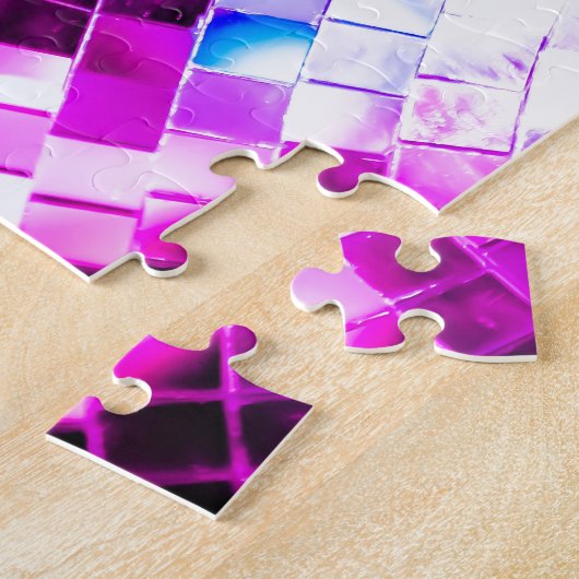 Puzzle Boule disco violette (Côté)