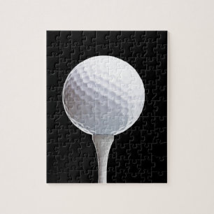 Puzzle Boule et pièce en t de golf sur Noir customisé