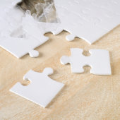Puzzle Bouledogue avec des cœurs pour la Saint-Valentin (Côté)