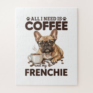 Puzzle Bouledogue Français Café Frenchie Chien