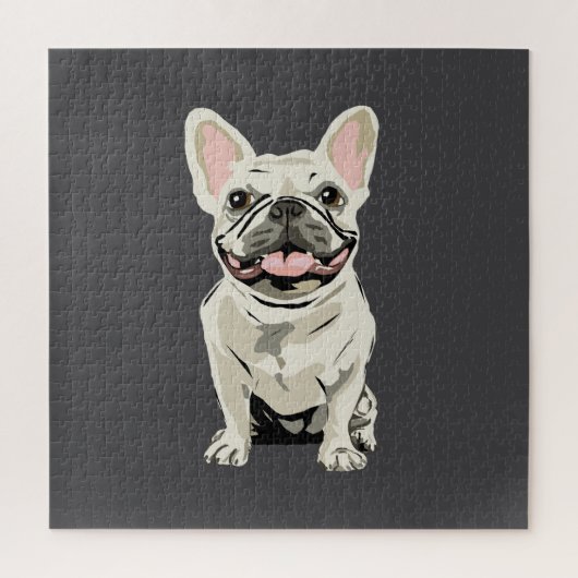 Puzzle Bouledogue Français Crème, (Vertical)