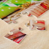 Puzzle Bouledogue français de Noël (Côté)