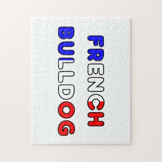 Puzzle bouledogue français flg dans le nom (Vertical)