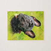Puzzle Bouledogue français mignon - Frenchie avec le (Horizontal)