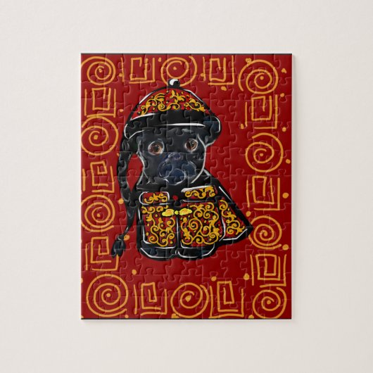 Puzzle Bouledogue noir (Vertical)