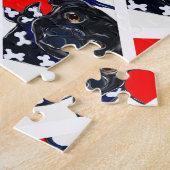 Puzzle Bouledogue noir (Côté)