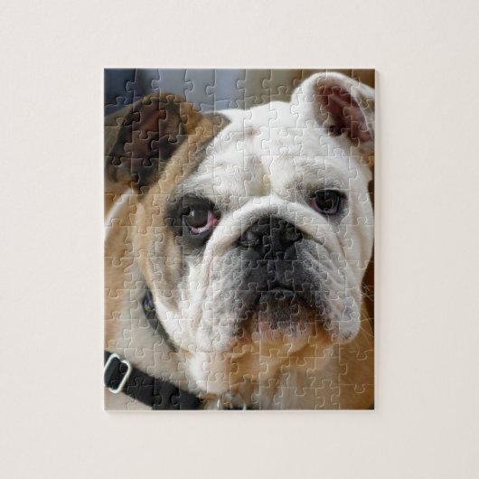 Puzzle Bouledogue personnalisable (Vertical)